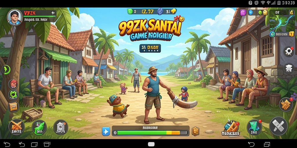 Screenshot gameplay 99ZK yang menggambarkan keseruan bermain.