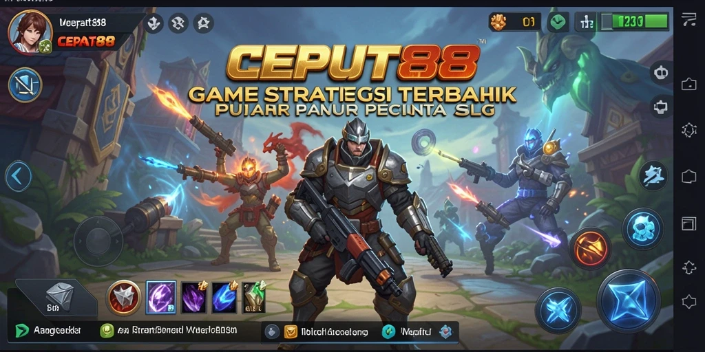Tampilan gameplay <strong>CEPAT88</strong> yang intens dan strategis.