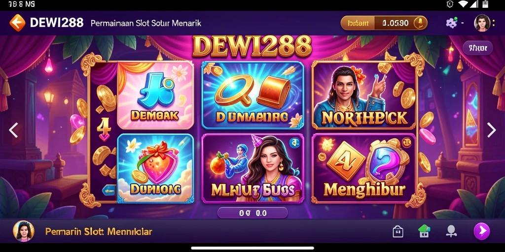 Screenshot tampilan gameplay DEWI288 yang menarik.