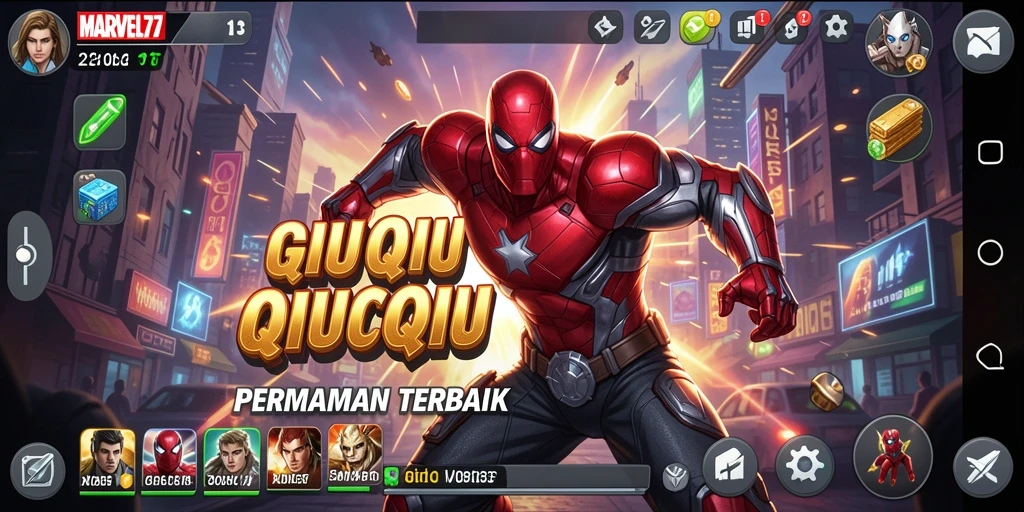 Screenshot gameplay QiuQiu di MARVEL77 yang menarik.