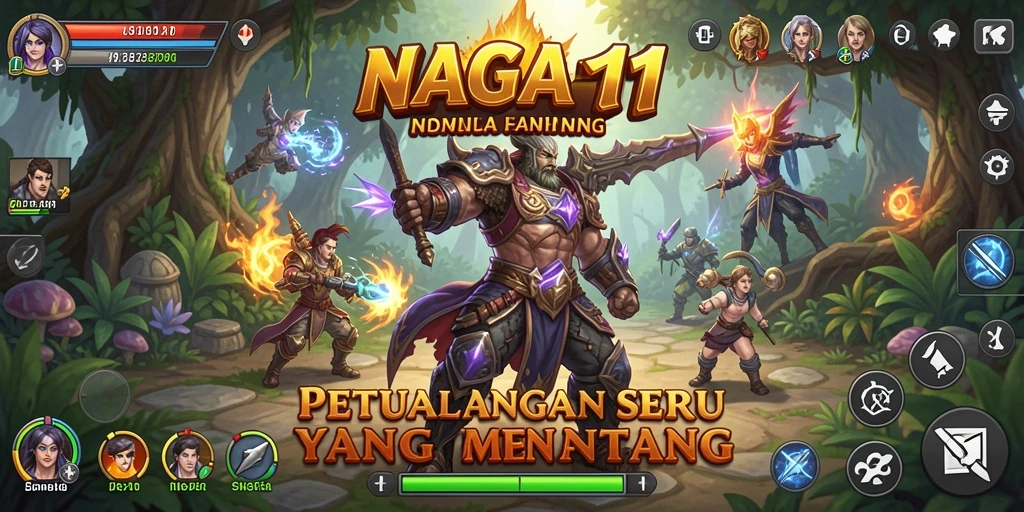 Screenshot gameplay NAGA11 menampilkan aksi petualangan seru dan menantang.