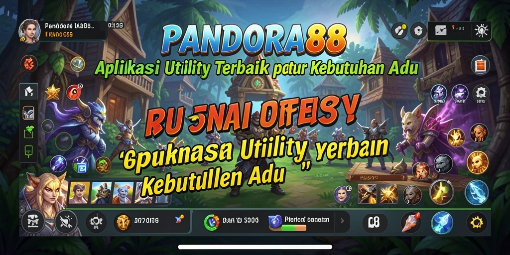 Tampilan utama PANDORA88 dengan fitur-fitur utility yang menarik.