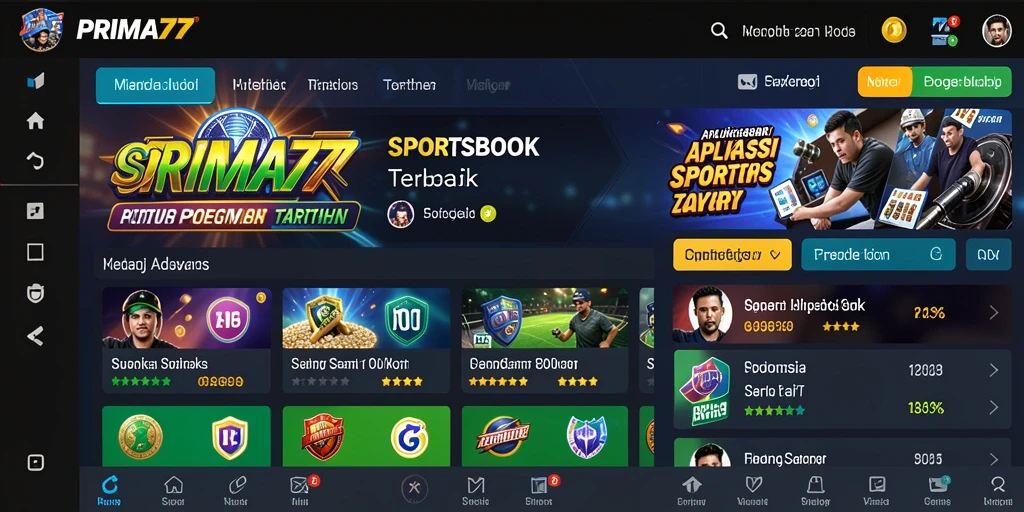 Tampilan gameplay Sportsbook yang menarik dan interaktif.