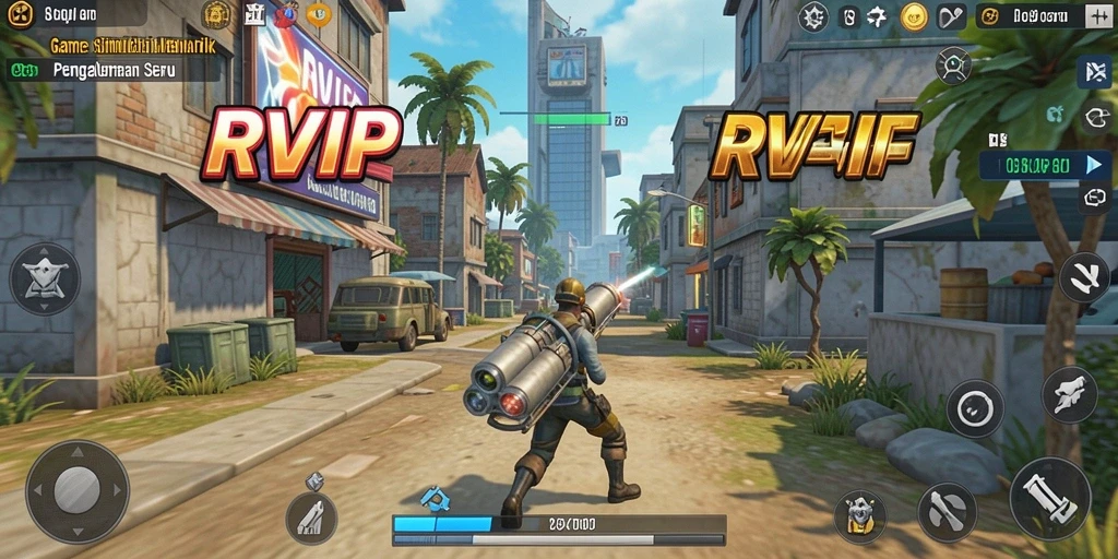 Tampilan gameplay immersive dari game Simulation RVIP.