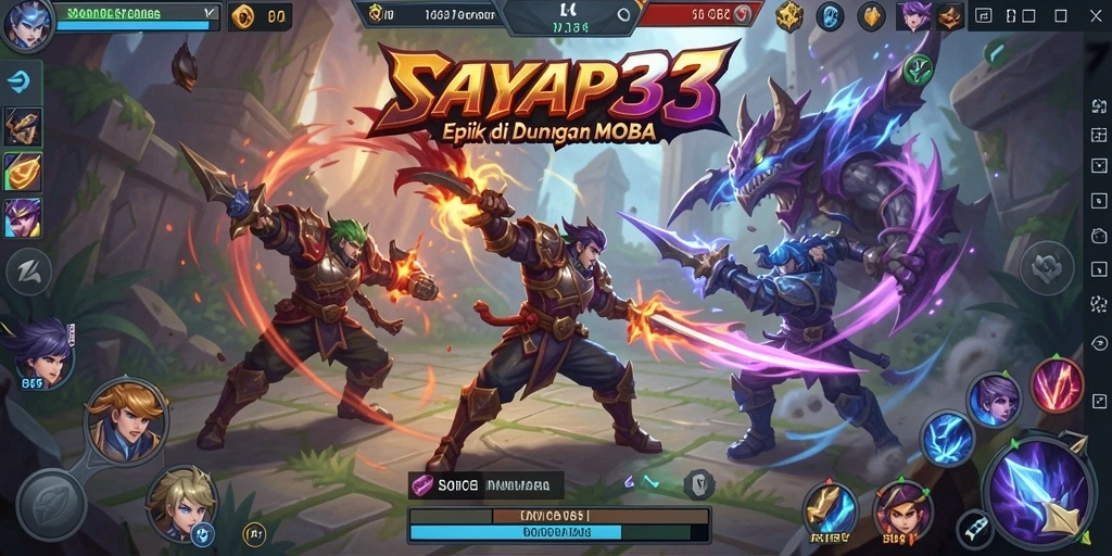 Tampilan gameplay seru <strong>SAYAP33</strong> dengan aksi strategi tim yang mendebarkan.