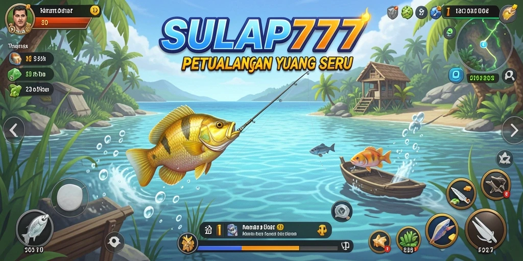 Screenshot SULAP777 yang menampilkan gameplay memancing yang seru.