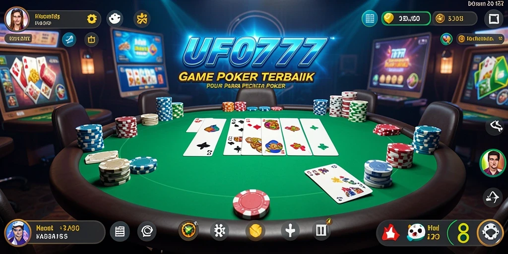 Tampilan gameplay menarik dari permainan Poker di UFO777.